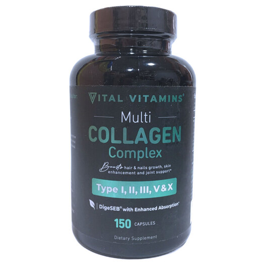 Основное фото товара Vital Vitamins, Коллаген, Multi Collagen Complex, 150 капсул
