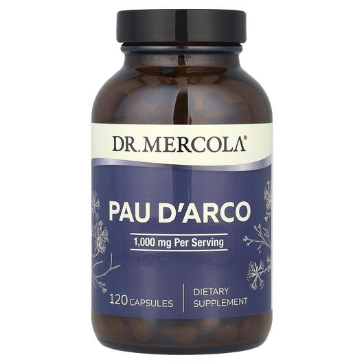 Основное фото товара Dr. Mercola, Пау Д'Арко 1000 мг, Pau D'Arco 1000 mg, 12