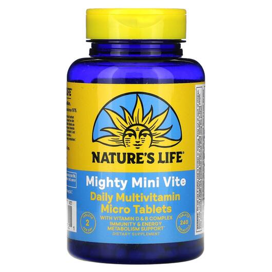 Основное фото товара Natures Life, Мультивитамины, Mighty Mini Vite, 240 таблеток