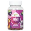 Kids Iron Gummies with Vitamin C Grape, Залізо, 60 таблеток