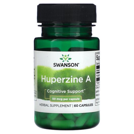 Основное фото товара Swanson, Гуперзин А, Huperzine A 50 mcg, 60 капсул