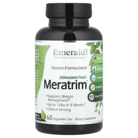 Основное фото товара Витамин E Токоферолы, Meratrim Stimulant Free 400 mg, 60 капсул