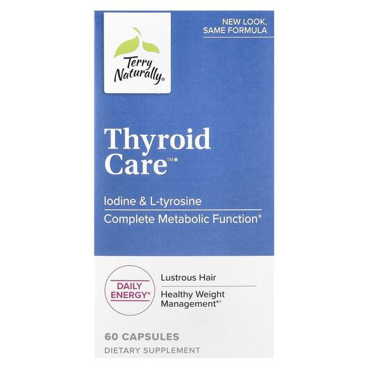 Основное фото товара Terry Naturally, Поддержка щитовидной, Thyroid Care, 60 капсул