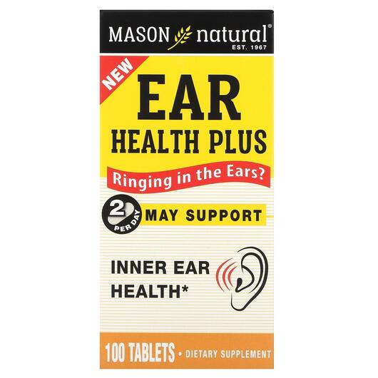 Основное фото товара Mason, Тинитус, Ear Health Plus, 100 таблеток