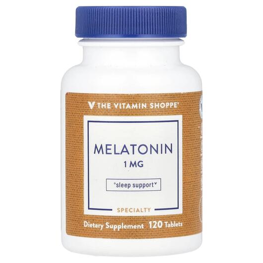 Основное фото товара TheVitaminShoppe, Мелатонин, Melatonin 1 mg, 120 таблеток