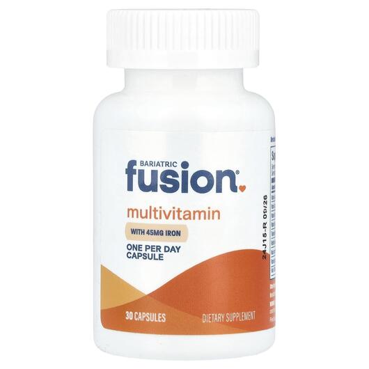 Основное фото товара Бариатрические витамины, Multivitamin With Iron, 30 капсул