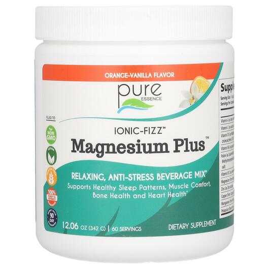 Основное фото товара Pure Essence, Магний, Ionic-Fizz Magnesium Vanilla, 342 г