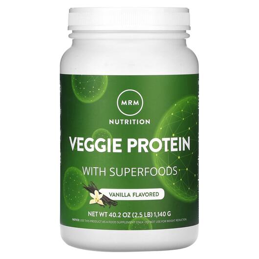 Основное фото товара MRM, Суперфуд, Veggie Protein with Superfoods Vanilla, 1140 г