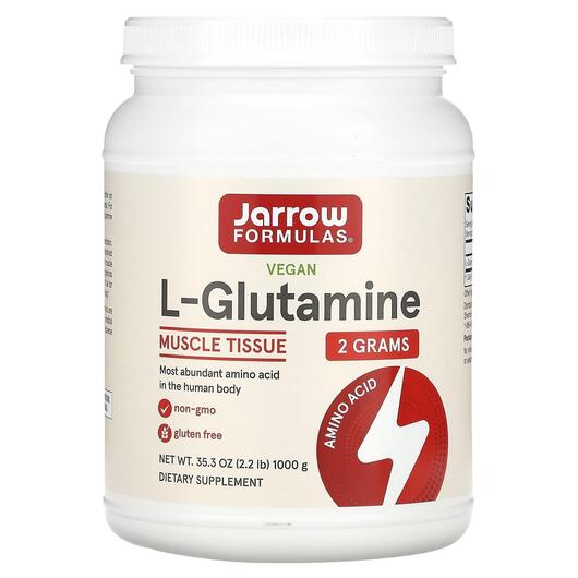 Основное фото товара Jarrow Formulas, L-Глутамин, L-Glutamine Powder, 1000 г