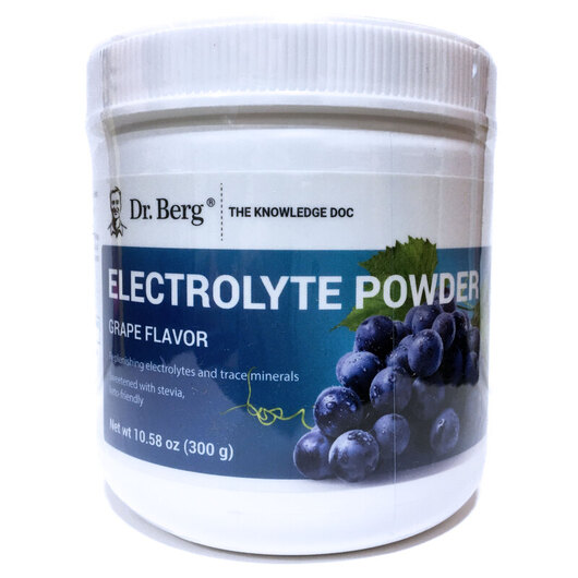 Основное фото товара Dr. Berg, Электролиты, Electrolyte Powder Grape, 300 г