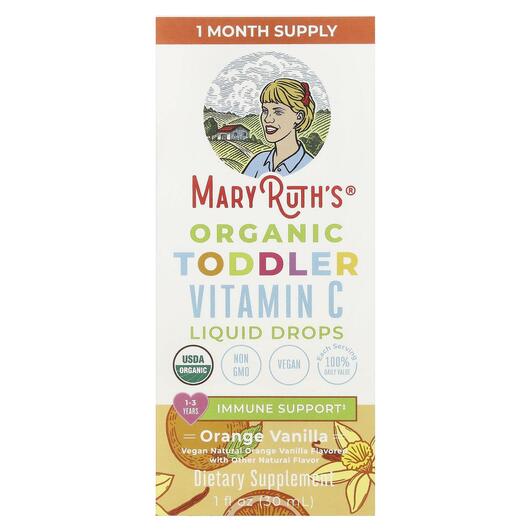 Основное фото товара Toddler Vitamin C Liquid Drops 1-3 Years Orange +, Витамин C, 30 