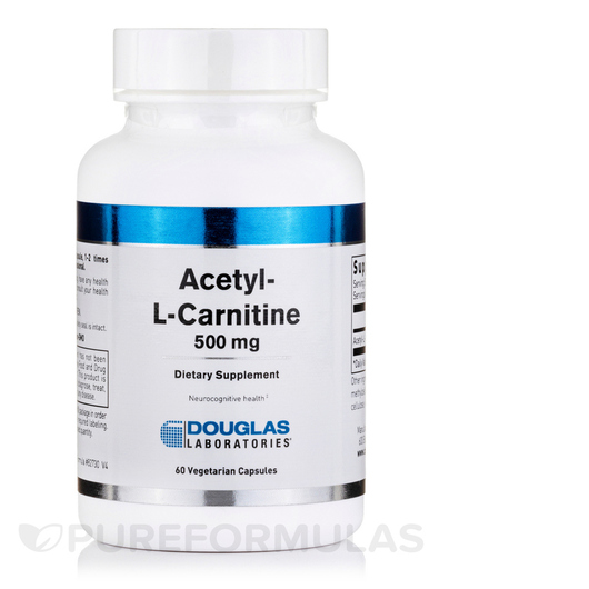 Основное фото товара L-Карнитин, Acetyl L-Carnitine 500 mg, 60 капсул