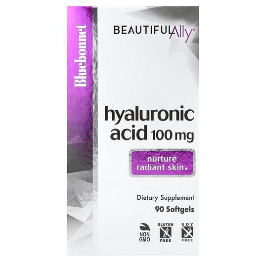 Основное фото товара Beautiful Ally Hyaluronic Acid 100, Гиалуроновая кислота, 90 капс