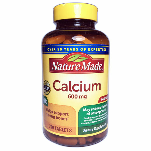 Основное фото товара Кальций D3, Calcium 600 mg with Vitamin D3, 220 таблеток
