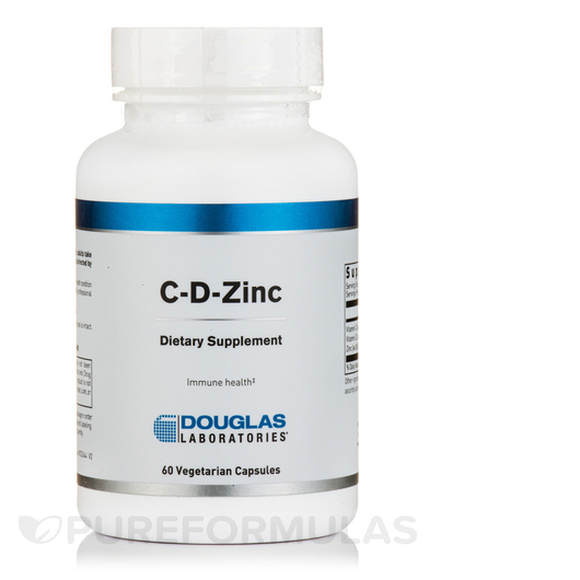 Основное фото товара Douglas Laboratories, Цинк, C-D-Zinc, 60 капсул