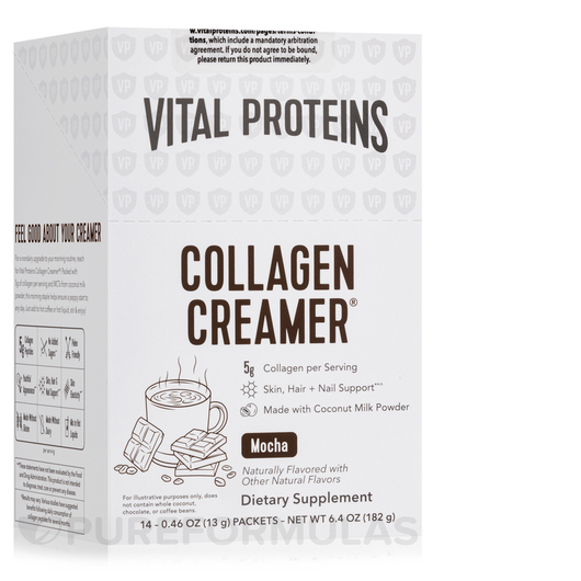 Основное фото товара Vital Proteins, Коллаген, Collagen Creamer Mocha Flavor, 14 шт