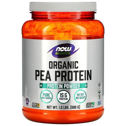 Основное фото товара NOW, Гороховый Протеин без вкуса, Pea Protein Unflavored, 680 г