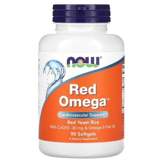 Основное фото товара NOW, Красный дрожжевой рис, Red Omega, 90 капсул