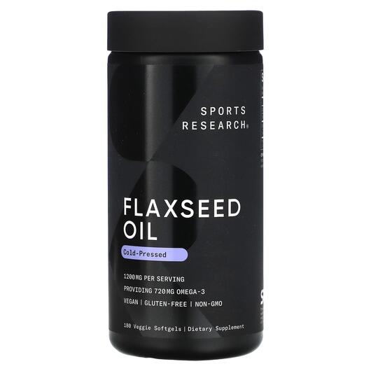 Основное фото товара Flaxseed Oil with Plant Based Omega-3 1200, Льняное Масло, 180 ка