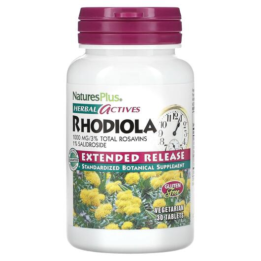 Основное фото товара Herbal Actives Rhodiola Extended Release 1000 mg, Родиола, 30 кап