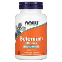 Selenium 200 mcg Селен 200 мкг NOW 180 капсул