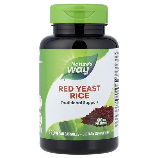 Основное фото товара Красный дрожжевой рис 600 мг, Red Yeast Rice, 120 капсул