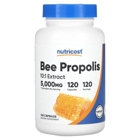 Основное фото товара Nutricost, Прополис, Bee Propolis 5000 mg, 120 капсул