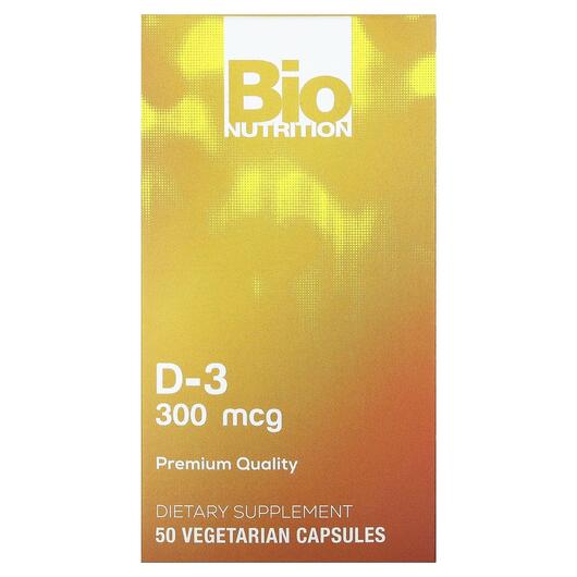 Основное фото товара Bio Nutrition, Витамин D3, D-3 300 mcg, 50 капсул