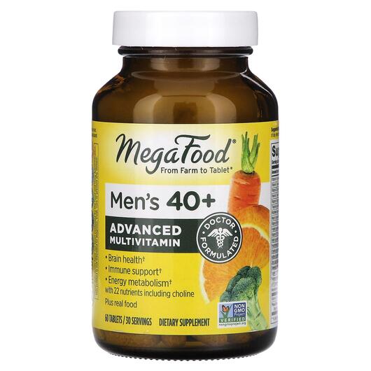 Основное фото товара MegaFood, Витамины для мужчин, Men's 40+ Advanced, 60 таблет