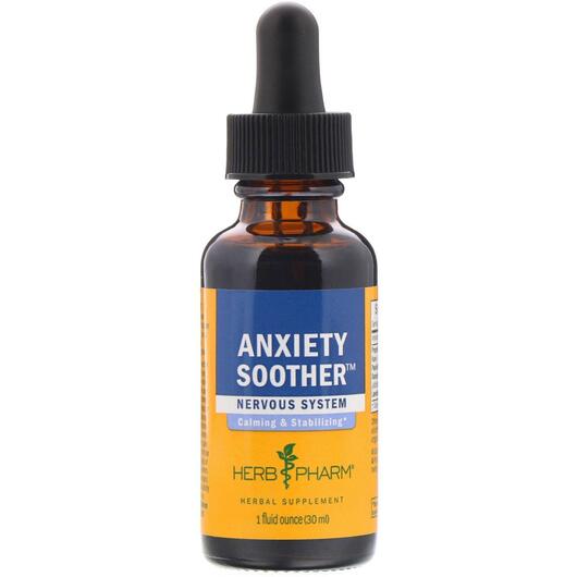 Основне фото товара Herb Pharm, Anxiety Soother, Трави, 30 мл