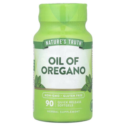 Основное фото товара Nature's Truth, Масло орегано, Oil Of Oregano 3000 mg, 90 ка