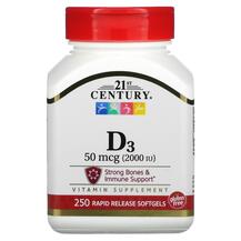 Вітамін D3 2000 МО Vitamin D3 50 mcg 21st Century Вітамін D3 2000 МО Vitamin D3 50 mcg 21st Century