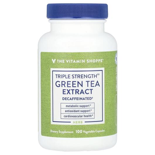 Основное фото товара Green Tea Extract Triple Strength, Экстракт Зеленого Чая, 100 кап