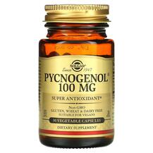 Pycnogenol 100 mg Пикногенол 100 мг Solgar 30 капсул