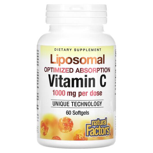 Основное фото товара Витамин C Липосомальный, Liposomal Vitamin C 500 mg, 60 капсул