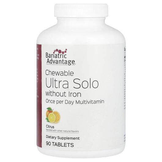 Основное фото товара Chewable Ultra Solo without Iron Citrus, Мультивитамины, 90 табле