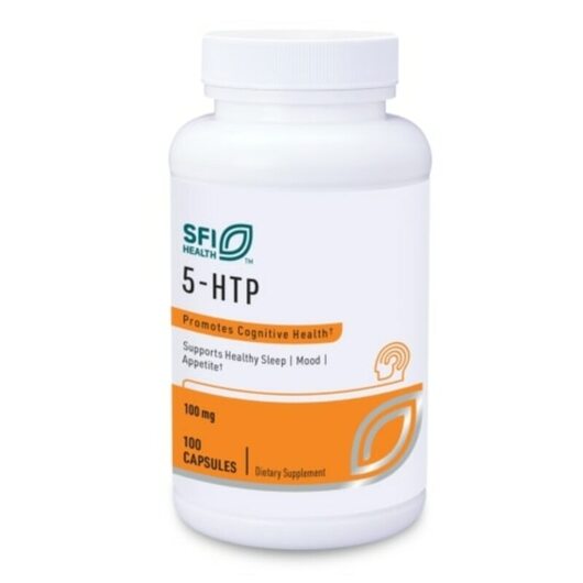 Основное фото товара Klaire Labs, 5-гидрокситриптофан, 5-HTP 100 mg, 100 капсул
