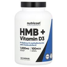 Performance HMB + Vitamin D3 Nutricost 240 капсул