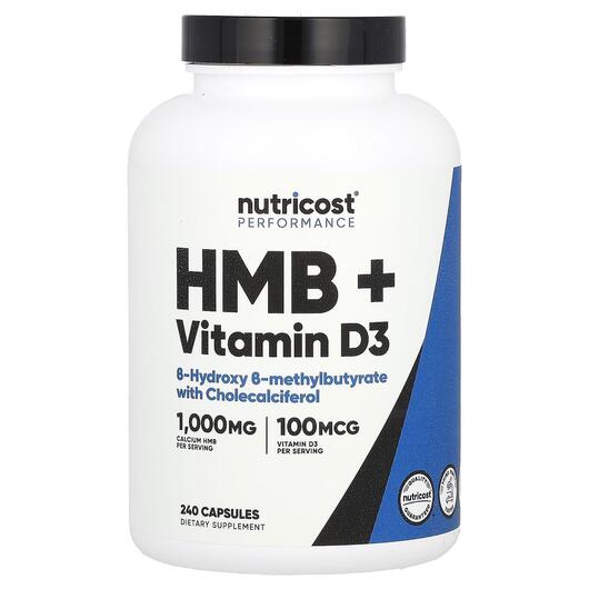Основное фото товара Performance HMB + Vitamin, Бета-гидрокси-бета-метилбутират, 240 к