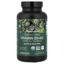 Organic Vegan Vitamin D3 + K2 Витамины D3 + K2 PlantFusion