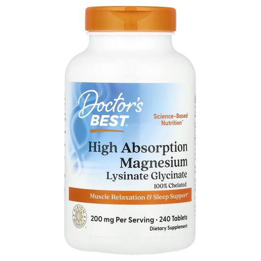 Основное фото товара Магний Хелатный, High Absorption Magnesium 240, 240 таблеток