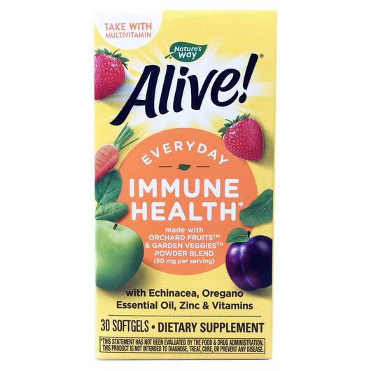 Основное фото товара Поддержка иммунитета, Alive! Everyday Immune Health, 30 таблеток
