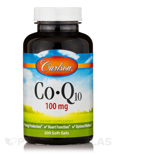 Основное фото товара Carlson, Коэнзим CoQ10, CoQ10 100 mg, 200 капсул