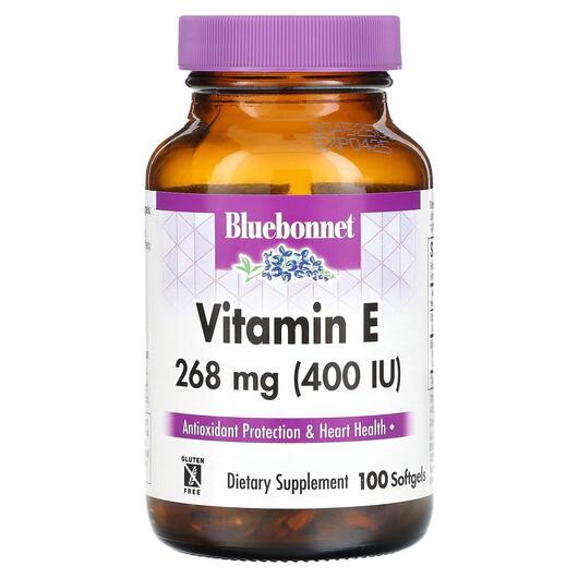 Основное фото товара Витамин E Токоферолы, Vitamin E 268 mg 400 IU, 100 капсул