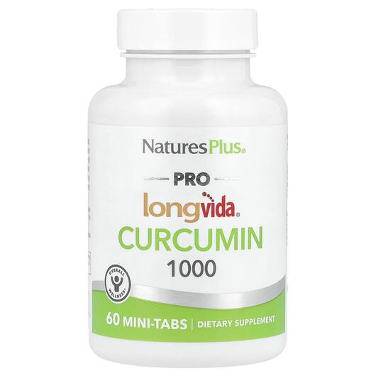 Основное фото товара Natures Plus, Куркумин, Pro Longvida Curcumin 1000, 60 таблеток