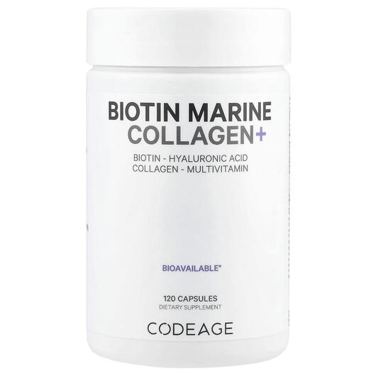 Основное фото товара Морской коллаген, Wild Caught Biotin Marine Collagen, 120 капсул