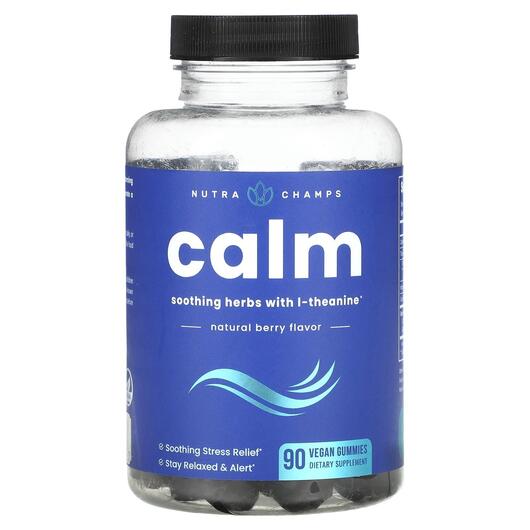 Основное фото товара NutraChamps, Поддержка стресса, Calm Natural Berry, 90 таблеток