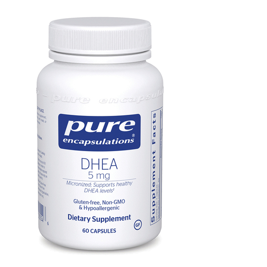 Основное фото товара Pure Encapsulations, Дегидроэпиандростерон, DHEA 5 mg, 60 капсул
