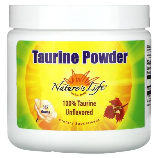 Основное фото товара Natures Life, L-Таурин, Taurine Powder Unflavored, 335 г