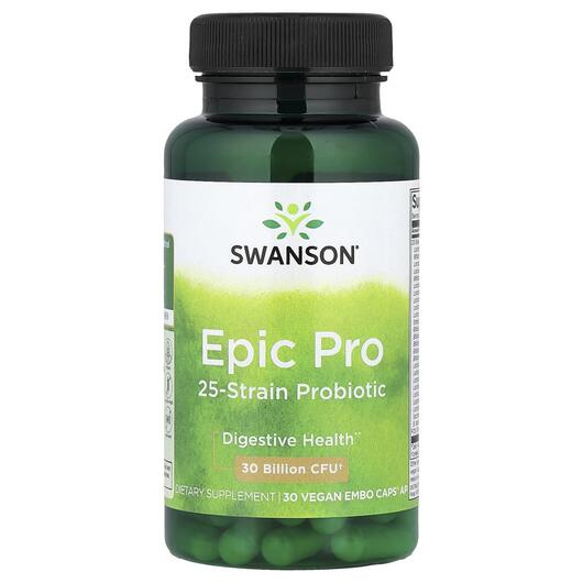 Основное фото товара Swanson, Пробиотики, Epic Pro, 30 капсул